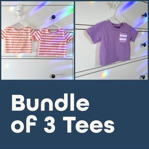 June & January pocket tee and ballet tees - bundle of 3
